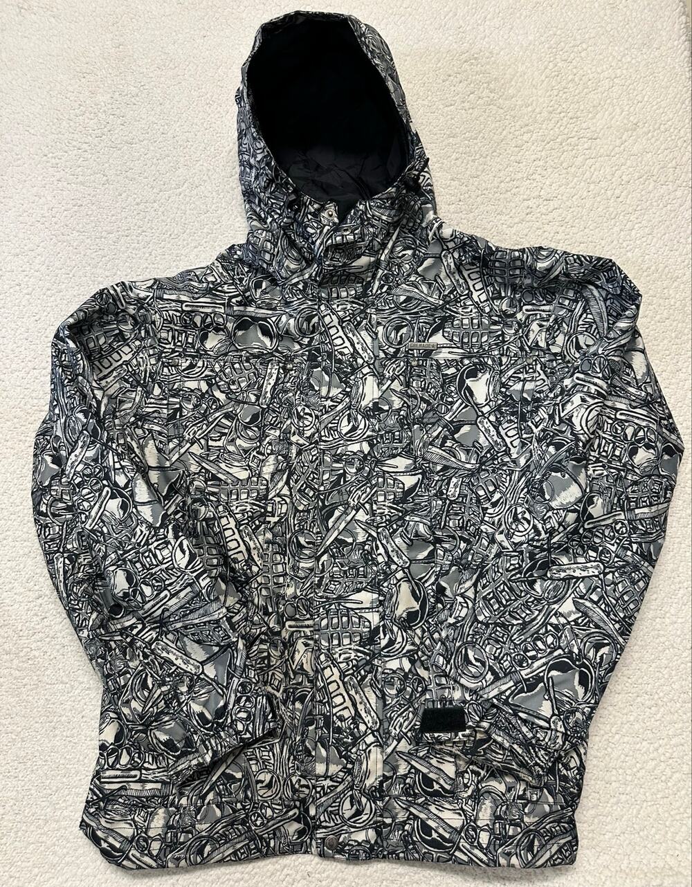 Grenade Mens Fatigue Project All Over Print Ski Snowboard Jacket Small